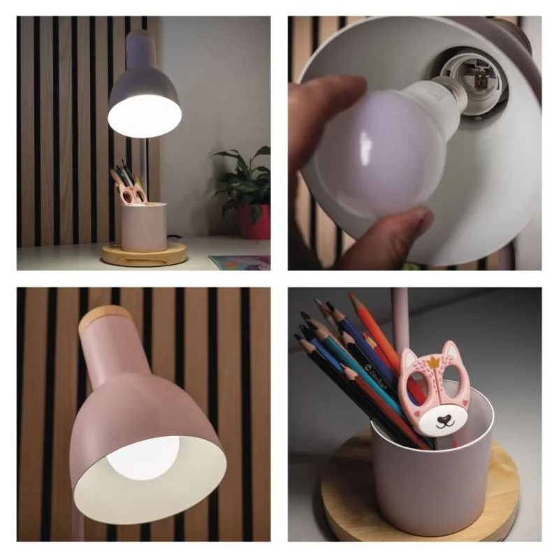 Stolná lampa POPPY, ružová – Obrázok 21