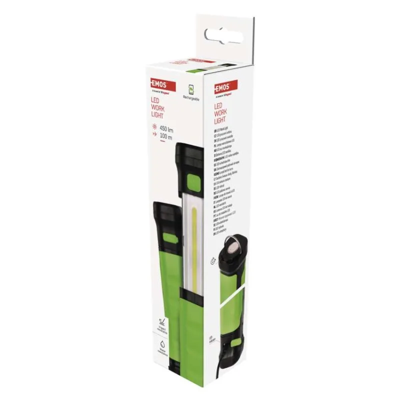 Nabíjacia baterka COB LED P4541, 450 lm, 2000 mAh – Obrázok 9