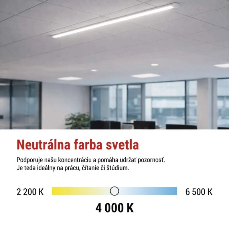 LED lineárne svietidlo MINO 50W, neutrálna biela – Obrázok 5