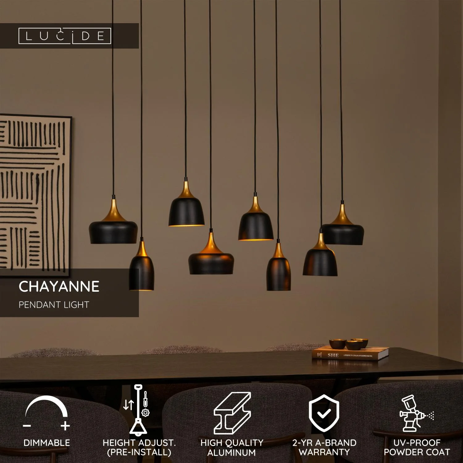 CHAYANNE – Zavesené svietidlo – Obrázok 3