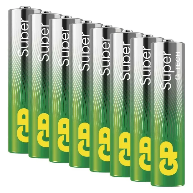 Alkalická batéria GP Super LR03 (AAA), 8 ks – Obrázok 3