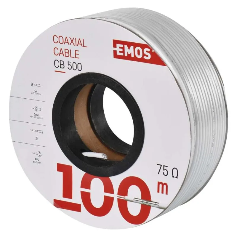 Koaxiálny kábel CB500, 100m – Obrázok 6