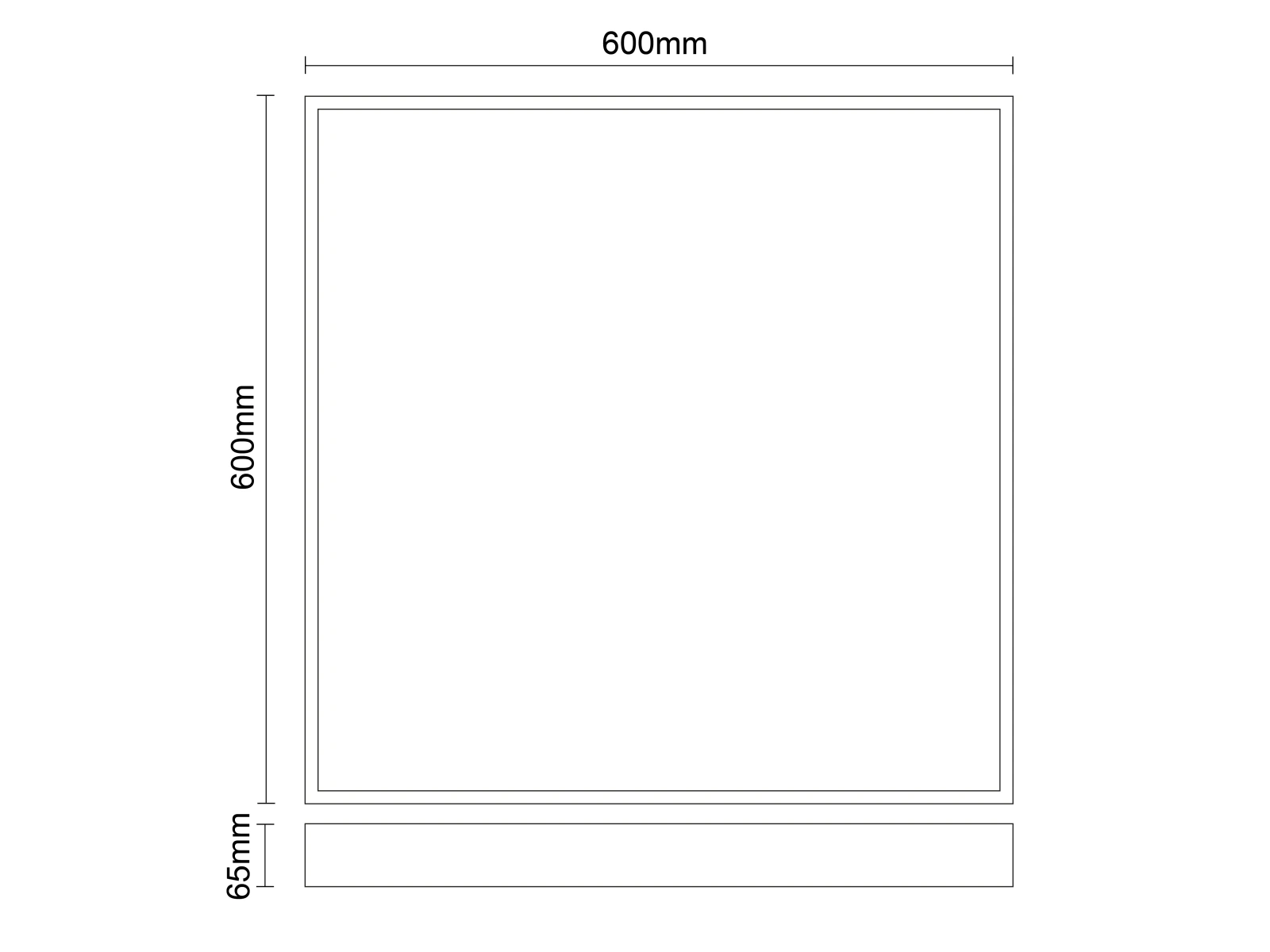 LED podhľadový panel backlite 40W / 600x600 / CCT / WH / UGR19 - PL531 – Obrázok 5