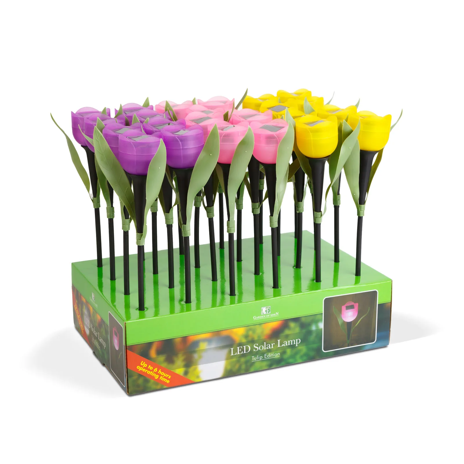 LED solárna lampa v tvare tulipánu – Obrázok 7
