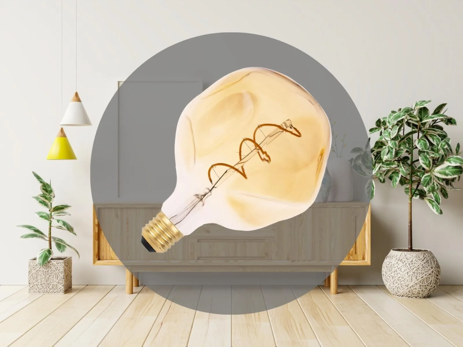 LED dekoratívna žiarovka / filament BUMPED 4W